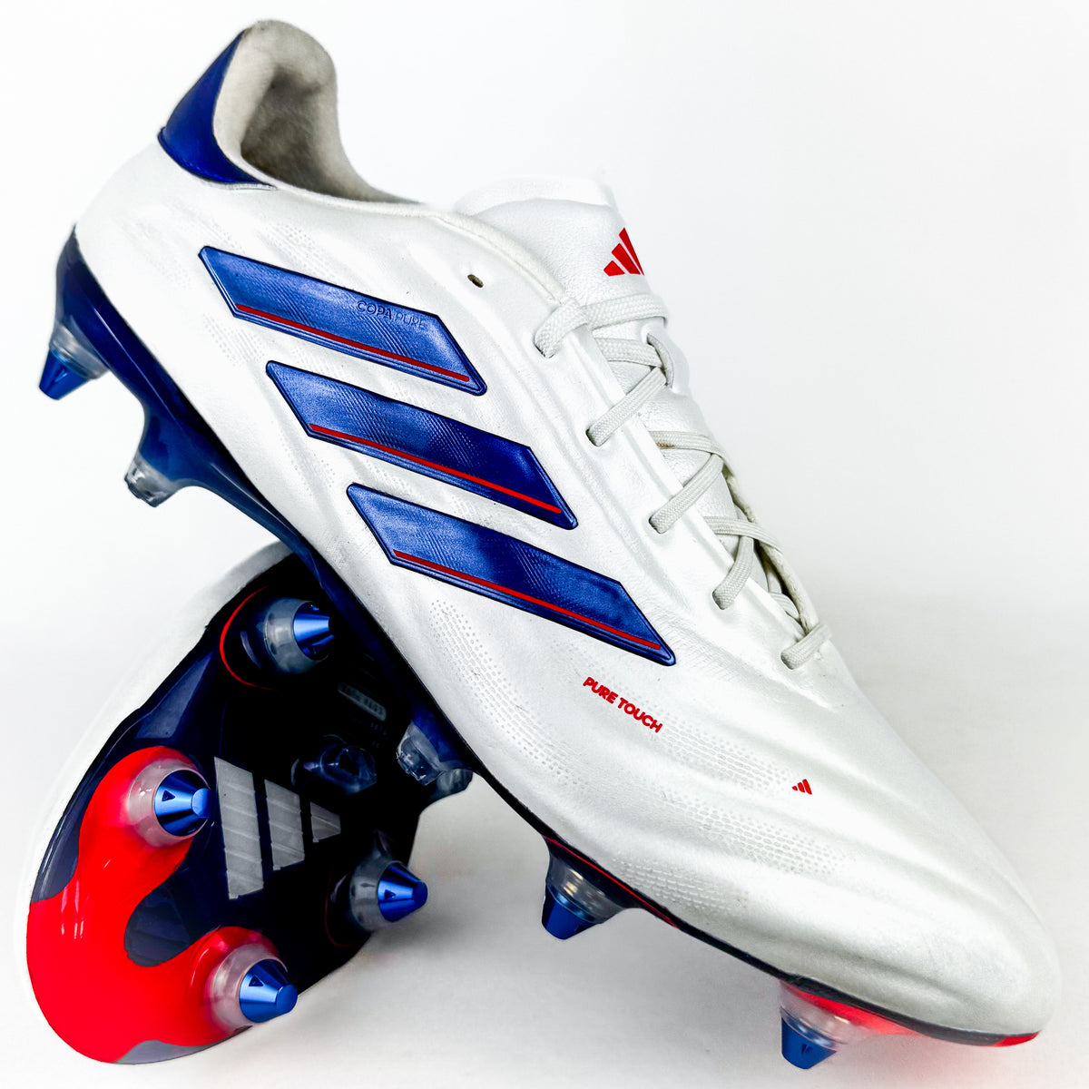 Adidas Copa Pure II .1 Elite SG - White/Lucid Blue/Solar Red