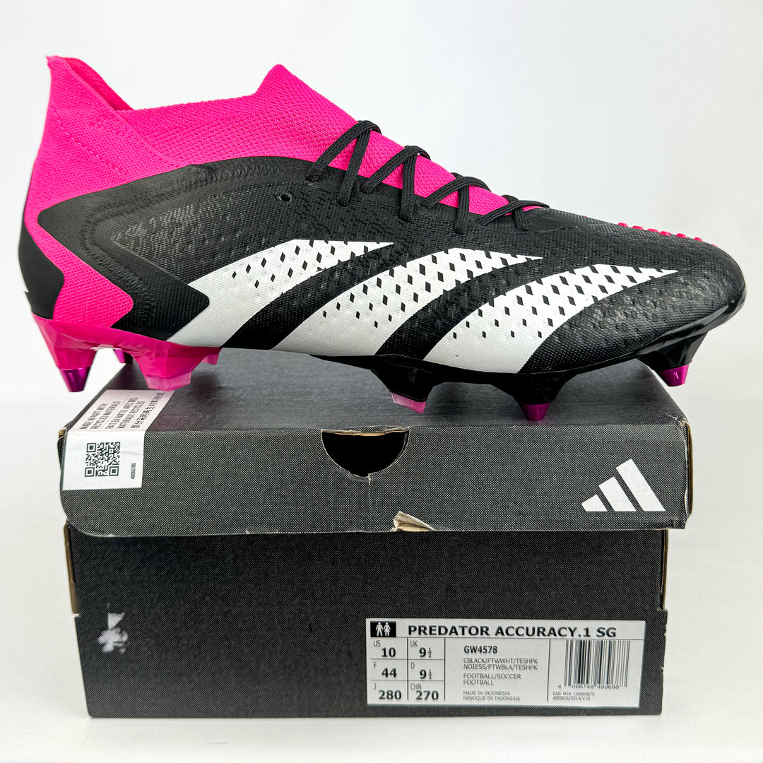 Adidas Predator Accuracy .1 SG - Black/Team Shock Pink/White *In Box*