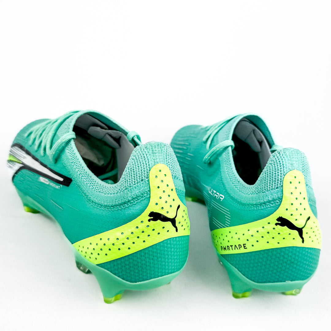 Puma Ultra Ultimate FG - Peppermint/Fast Yellow/White *Brand New*