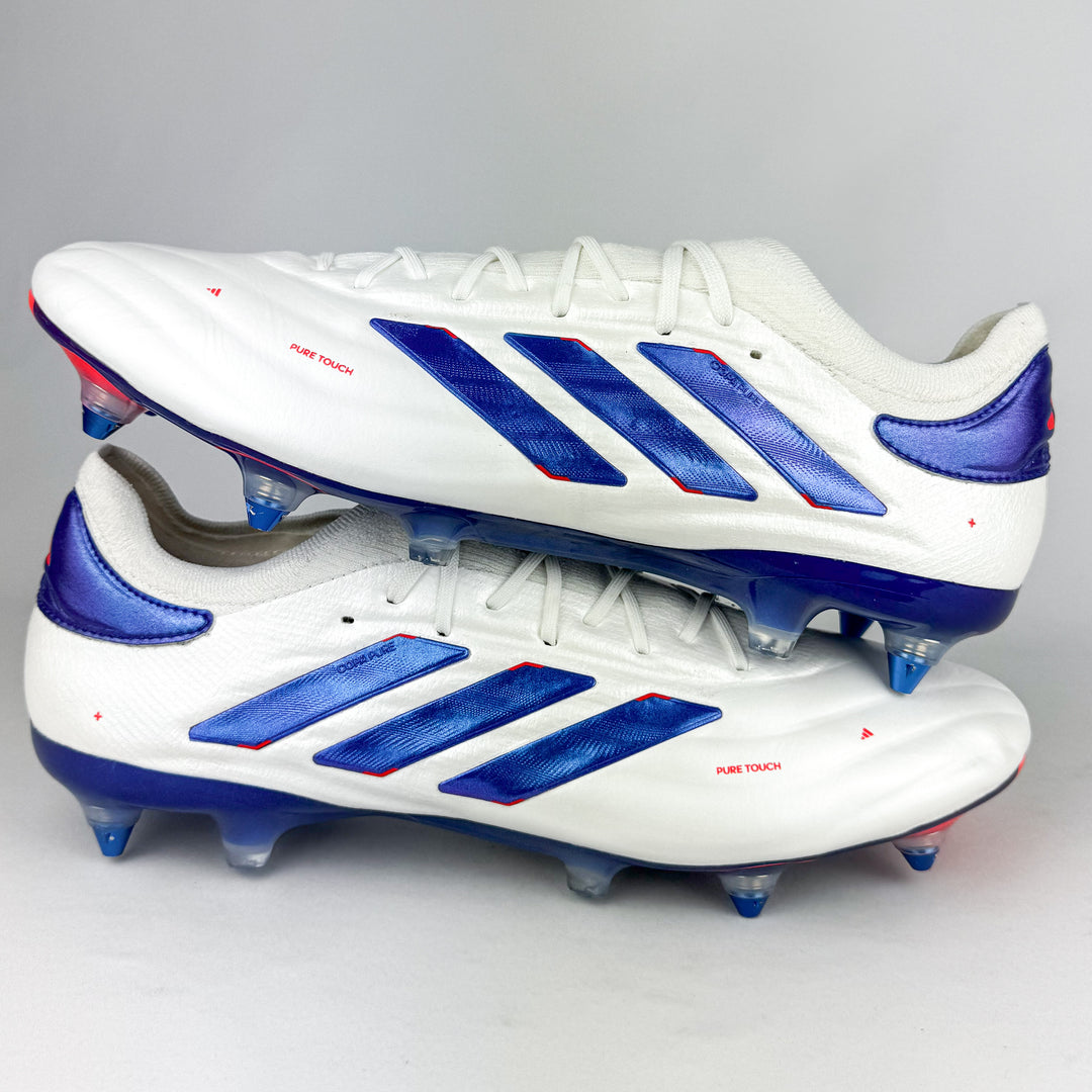 Adidas Copa Pure II+ Elite SG - White/Lucid Blue/Solar Red *As New*
