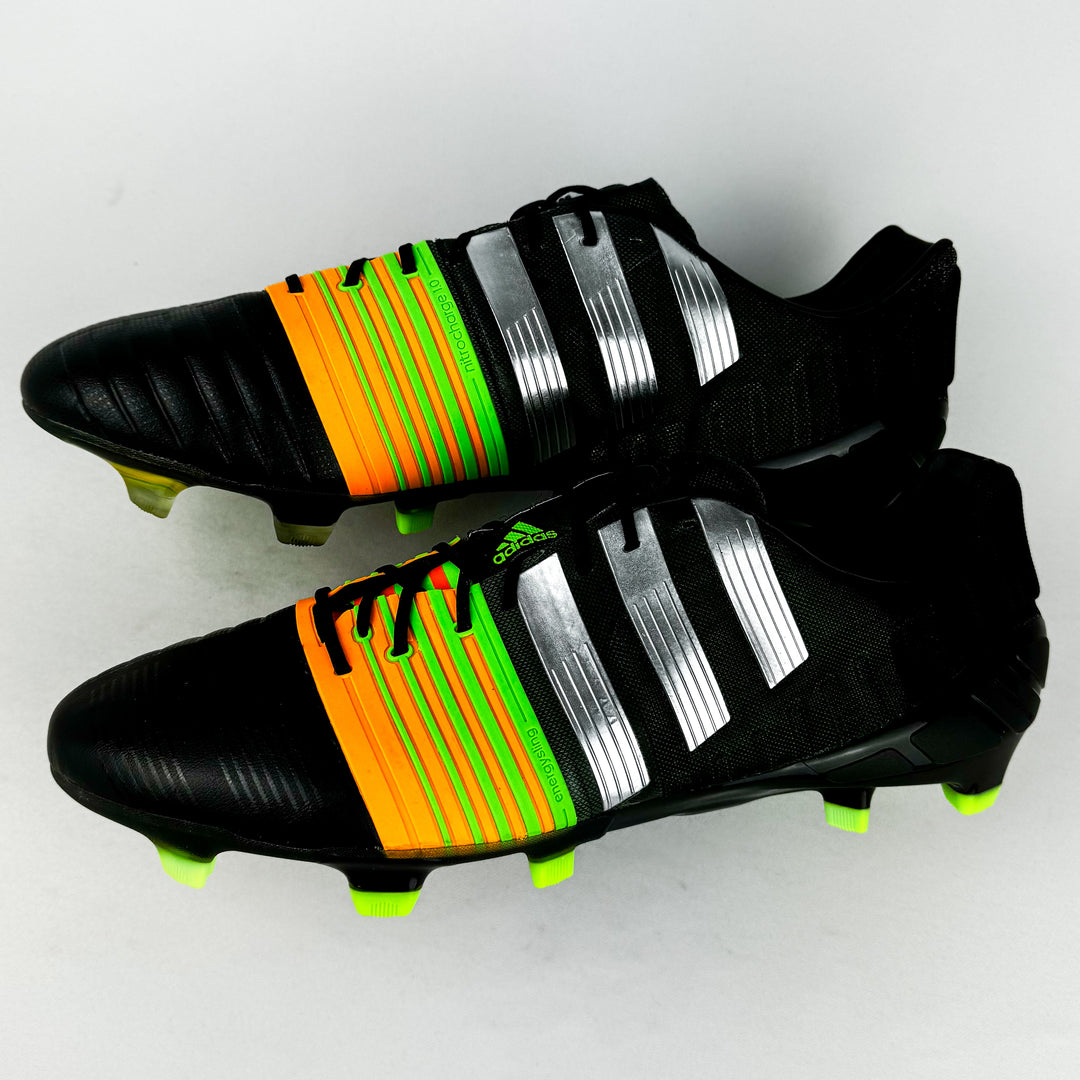 Adidas Nitrocharge 1.0 FG - Black/Metallic Silver/Solar Gold/Green *In Box*