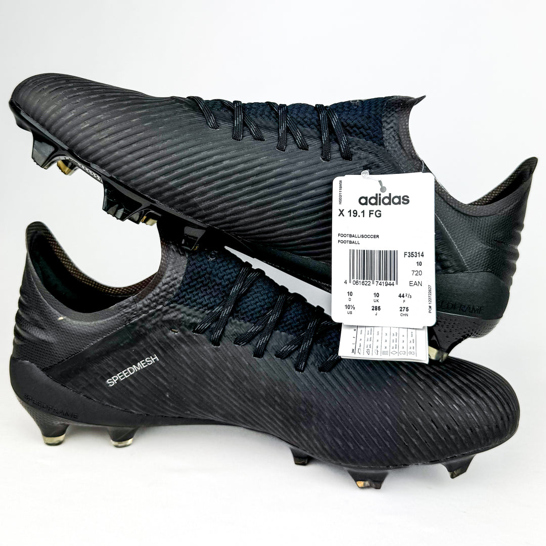 Adidas X 19.1 FG - Core Black/Utility Black/Silver Metallic *In Box*