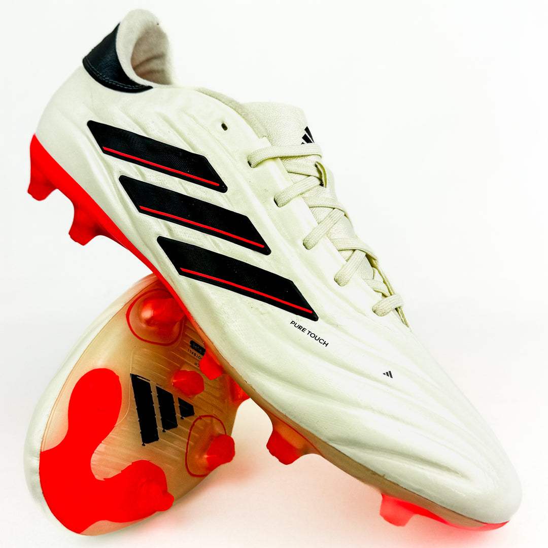 Adidas Copa Pure II Pro FG - Ivory/Core Black/Solar Red *Brand New*