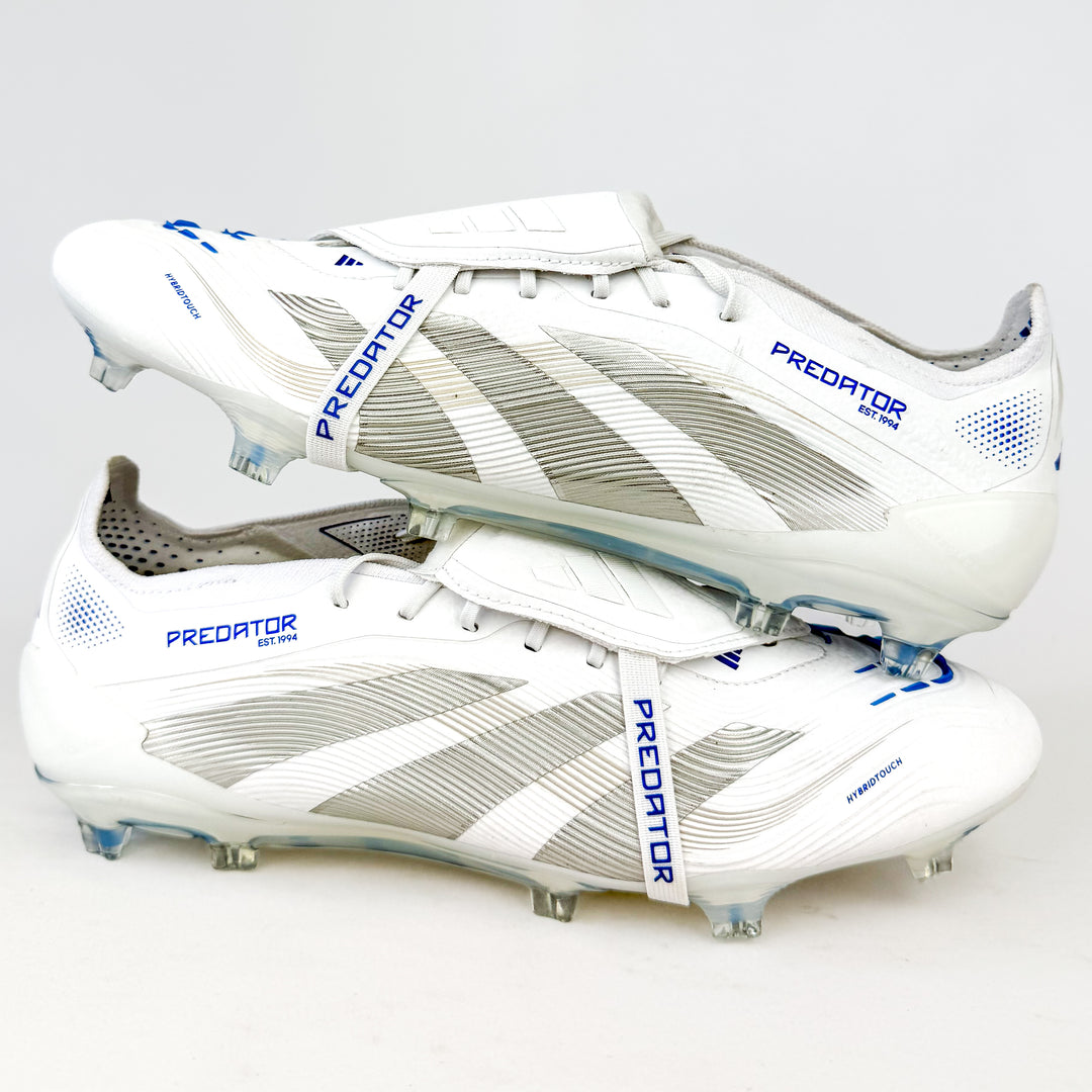 Adidas Predator Elite Tongue FT FG - White/Silver Metallic/Bright Royal *Brand New*
