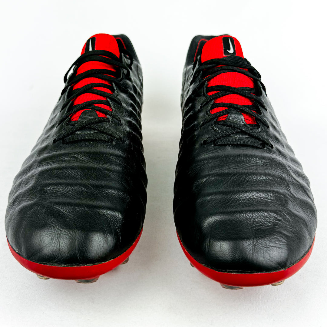 Nike Tiempo Legend VII Elite FG - Black/Silver Metallic/Red *Pre-Owned*