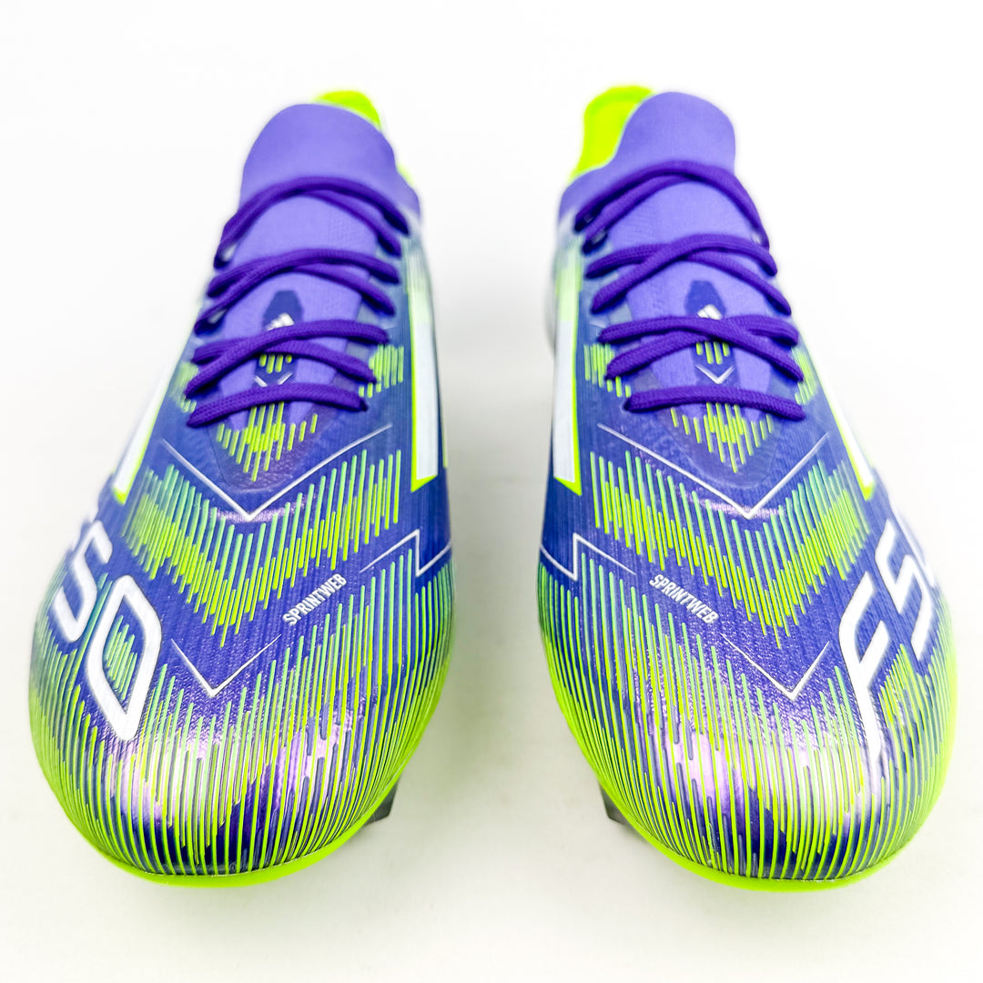 Adidas F50 Elite FG - Purple Rush/White/Lucid Lemon *Laced Mod*