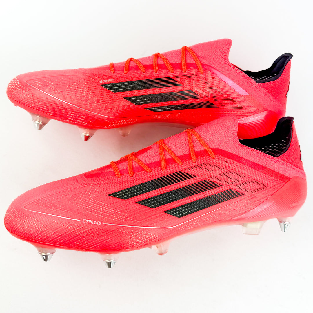 Adidas F50 Elite SG - Turbo/Aurora Black/Platinum Metallic *Laced Mod*
