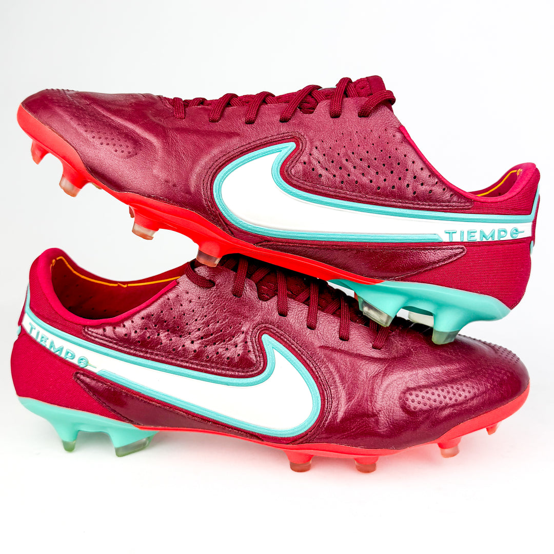 Nike Tiempo Legend 9 Elite FG - Team Red/Mystic Hibiscus/Bright Crimson/White *Pre-Owned*