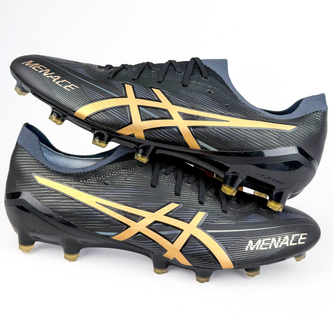 ASICS Menace 5 FG - Black/Pure Gold *Brand New*