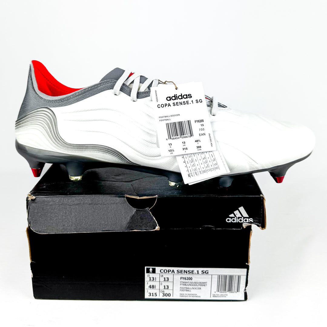 Adidas Copa Sense .1 SG - White/Solar Red/Iron Metallic *In Box*
