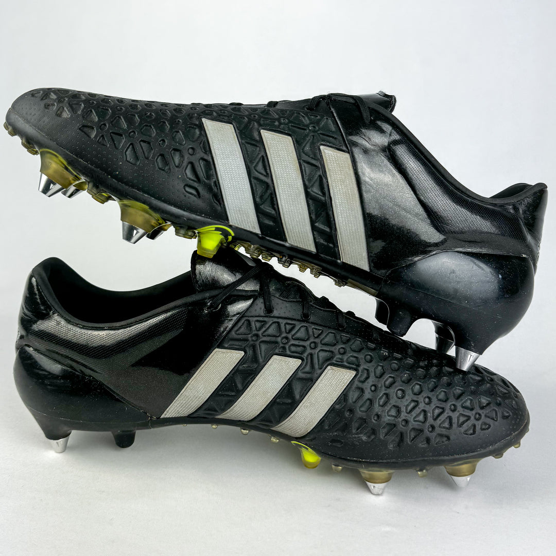 Adidas Ace 15.1 SG - Black/Silver Metallic/Solar Yellow *Pre-Owned*