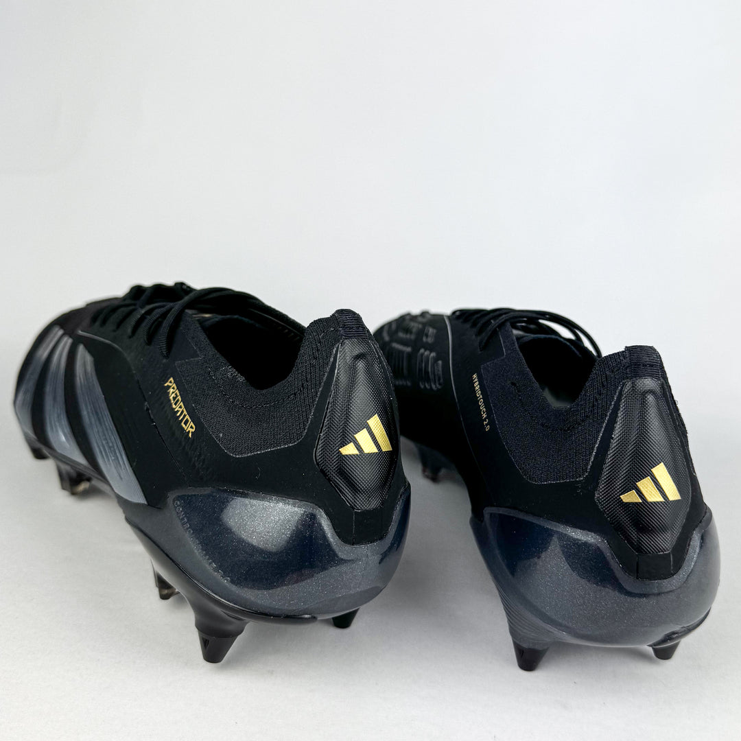 Adidas Predator Elite SG - Core Black/Gold Metallic/Carbon *Brand New*
