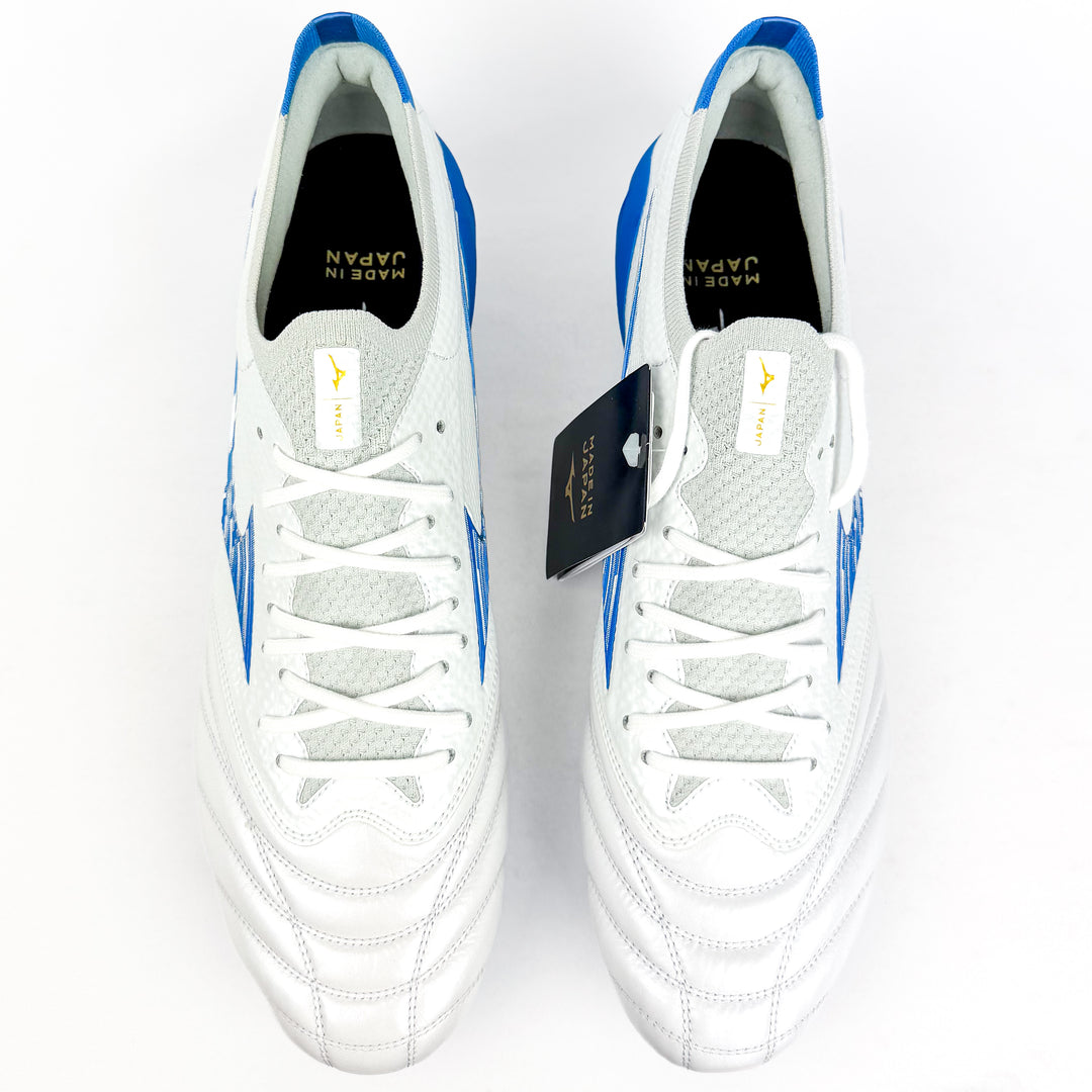 Mizuno Morelia Neo IV Beta Elite FG - Made in Japan - White/Laser Blue *In Box*