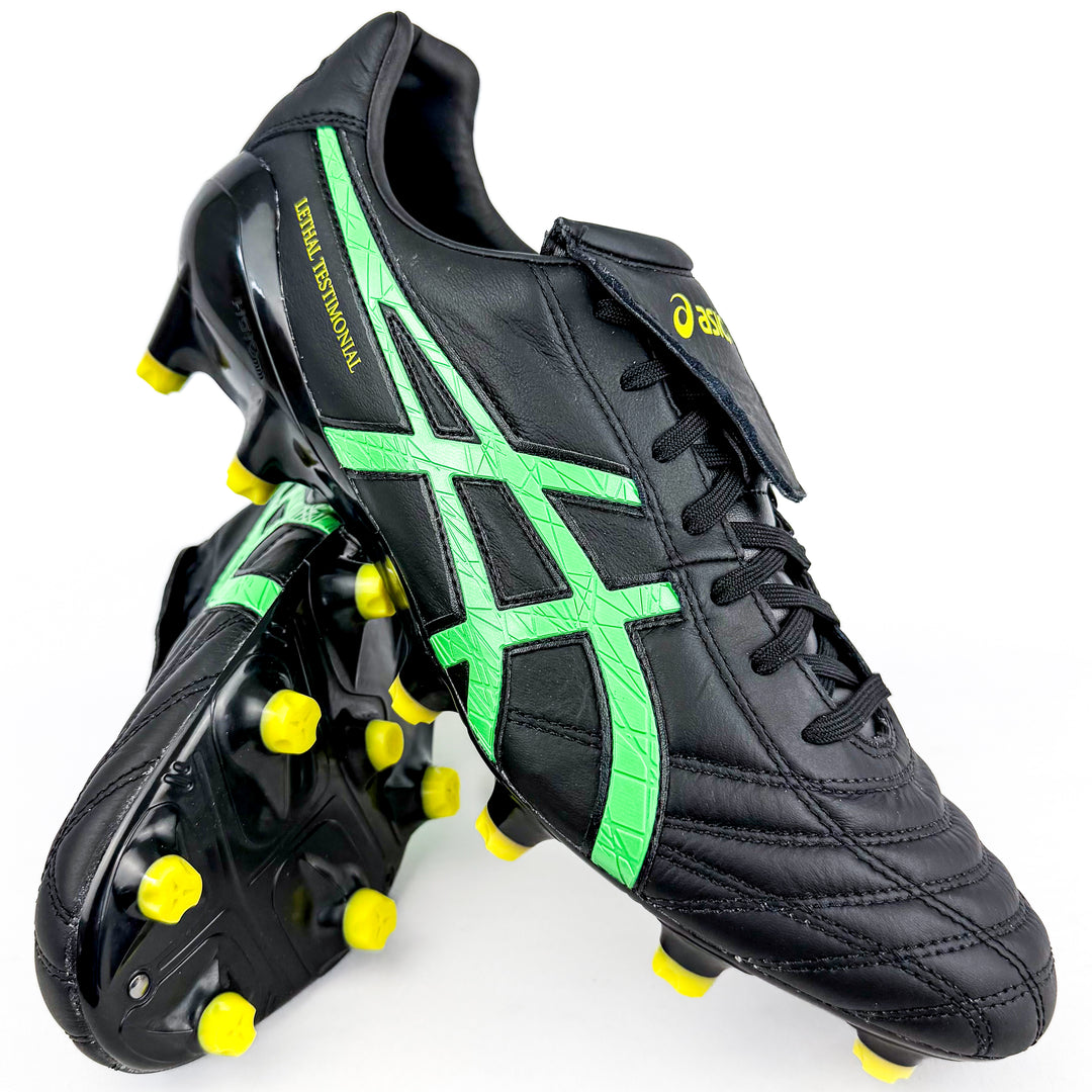 ASICS Lethal Testimonial 4 IT FG - Black/Vital Green *Brand New*