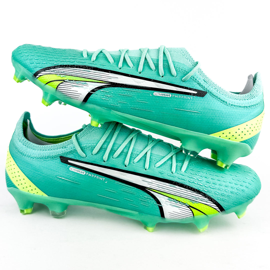 Puma Ultra Ultimate FG - Peppermint/Fast Yellow/White *Brand New*