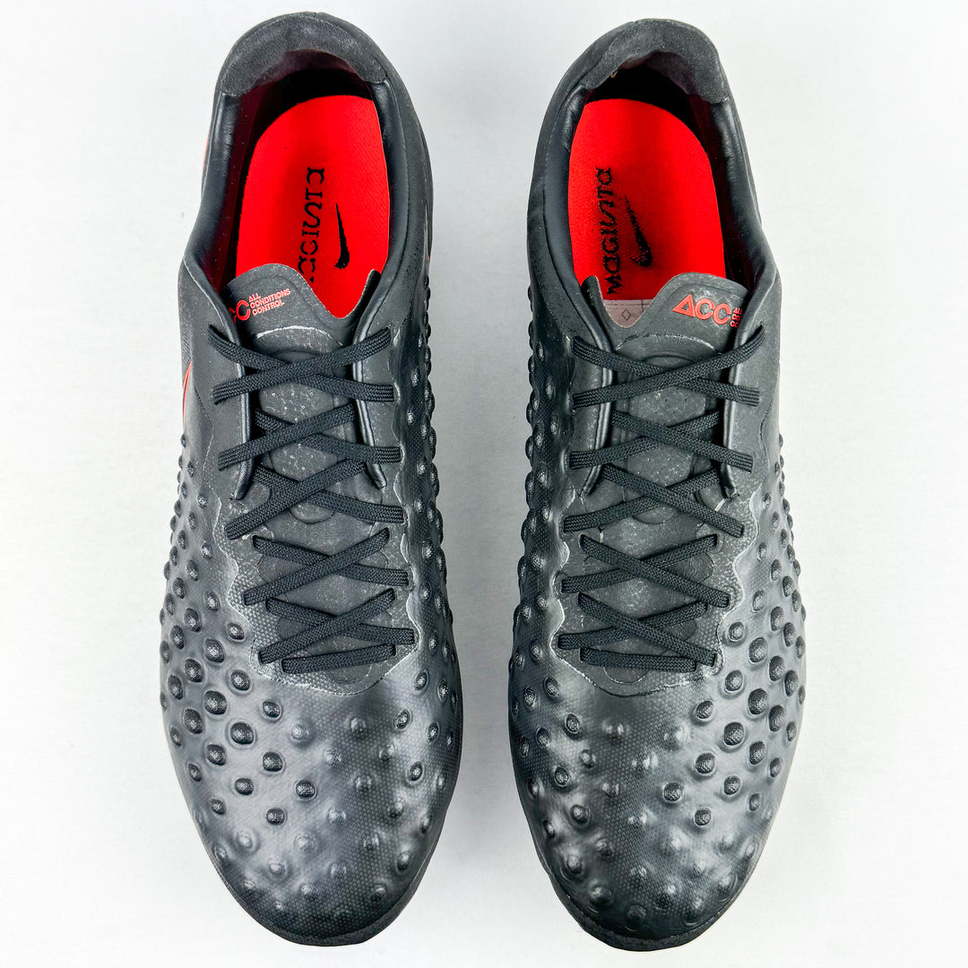 Nike Magista Opus II FG - Black/Total Crimson *Wore Once*