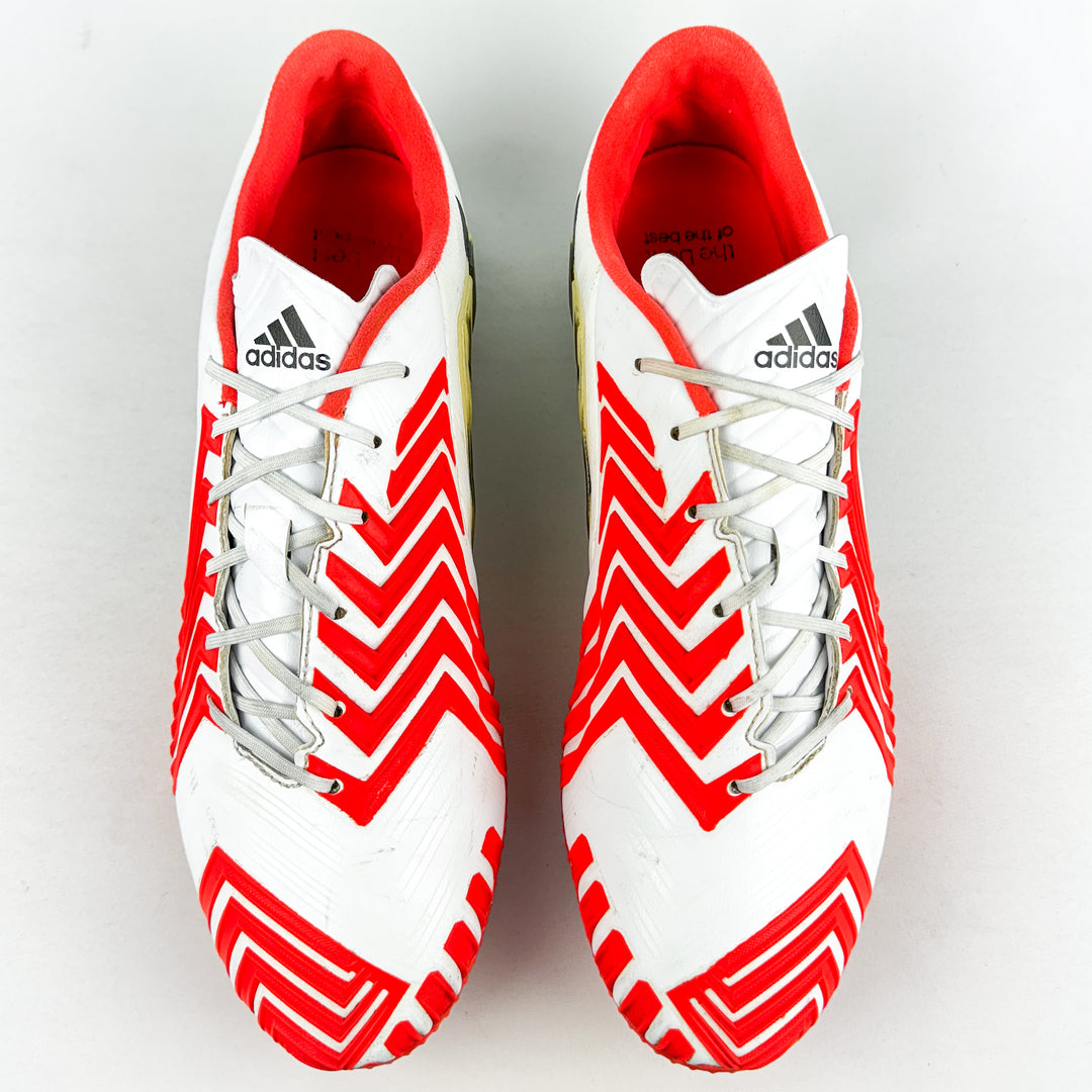 Adidas Predator Instinct FG - White/Solar Red/Black *Pre-Owned*