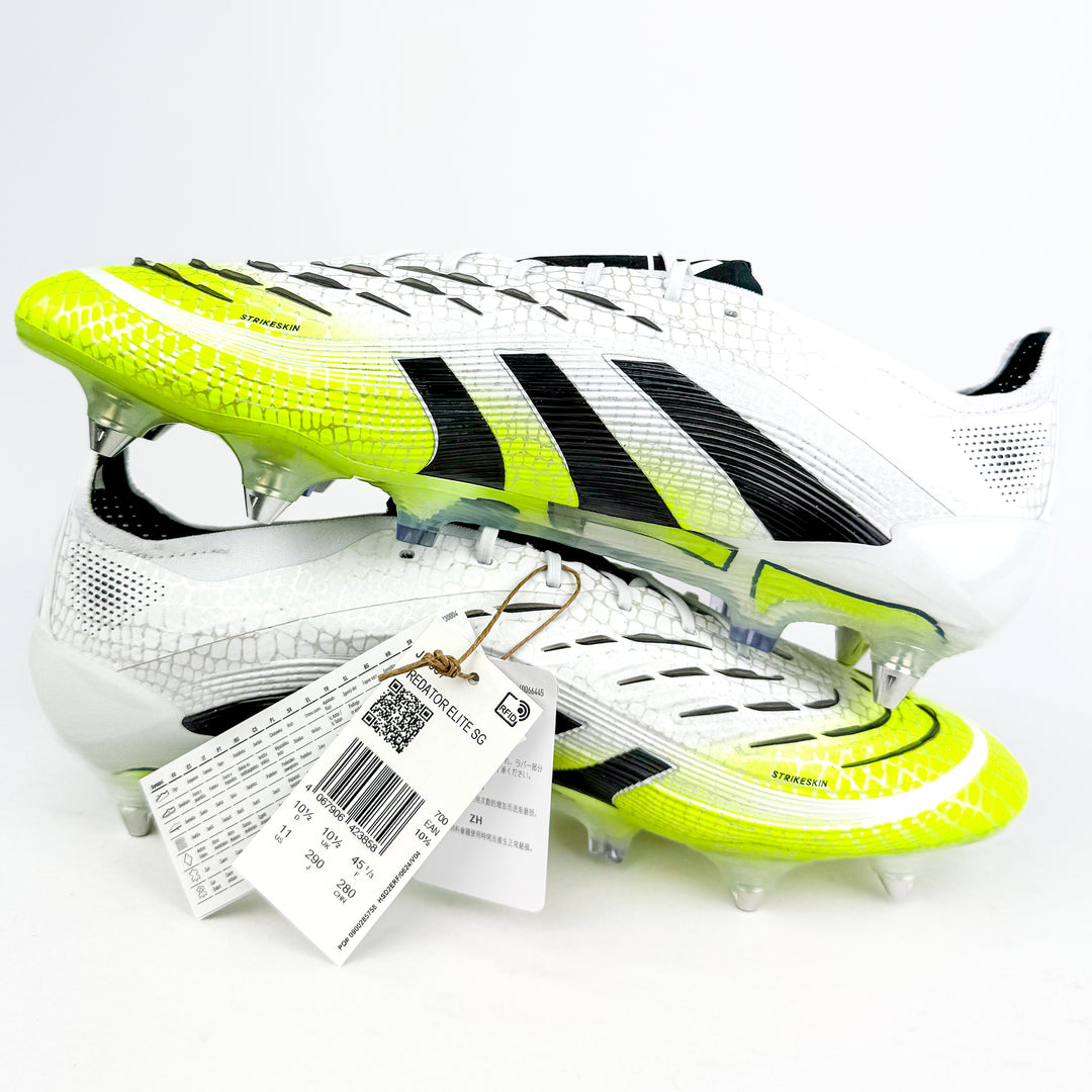 Adidas Predator Elite SG - White/Core Black/Lucid Lemon *In Box*