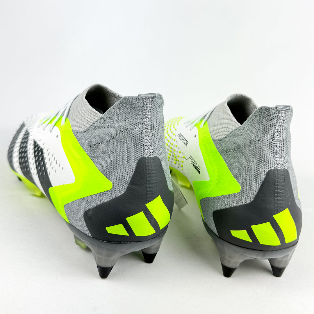 Adidas Predator Accuracy .1 SG - White/Core Black/Lucid Lemon *Brand New*