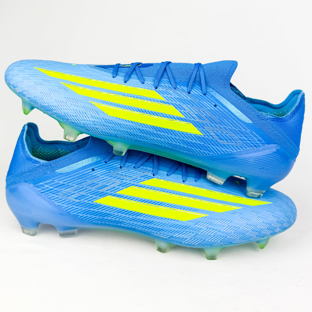Adidas F50 Elite FG - Lucid Ray Blue/Team Solar Yellow/Lucid Aquamarine *Laced Mod*