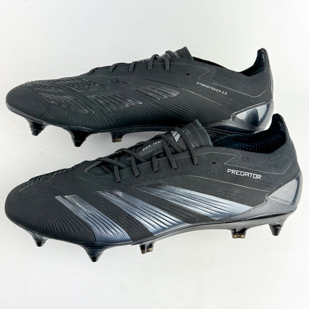 Adidas Predator Elite SG - Core Black/Carbon *Wore Once*