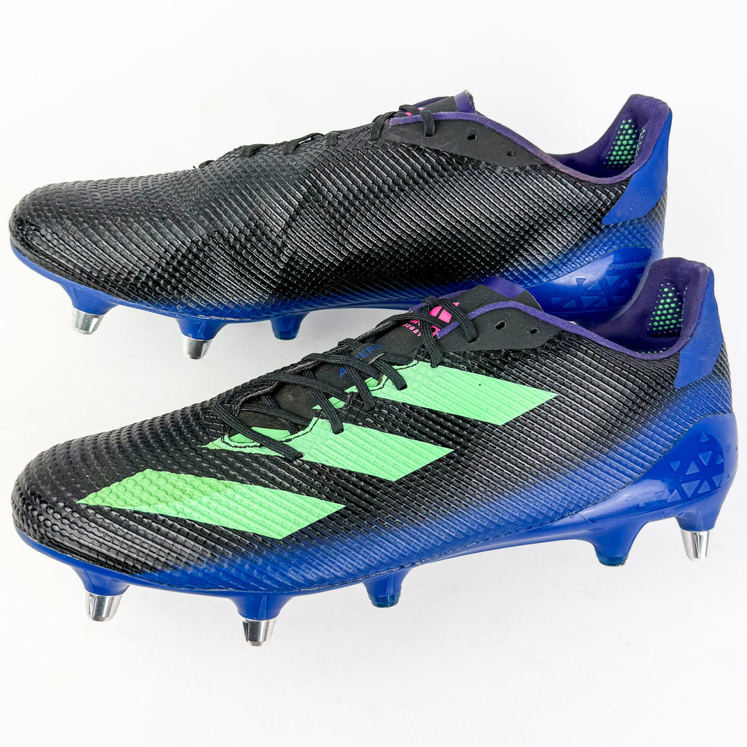 Adidas Adizero RS7 SG - Core Black/Beam Green/Team Shock Pink/Purple *Wore Once*
