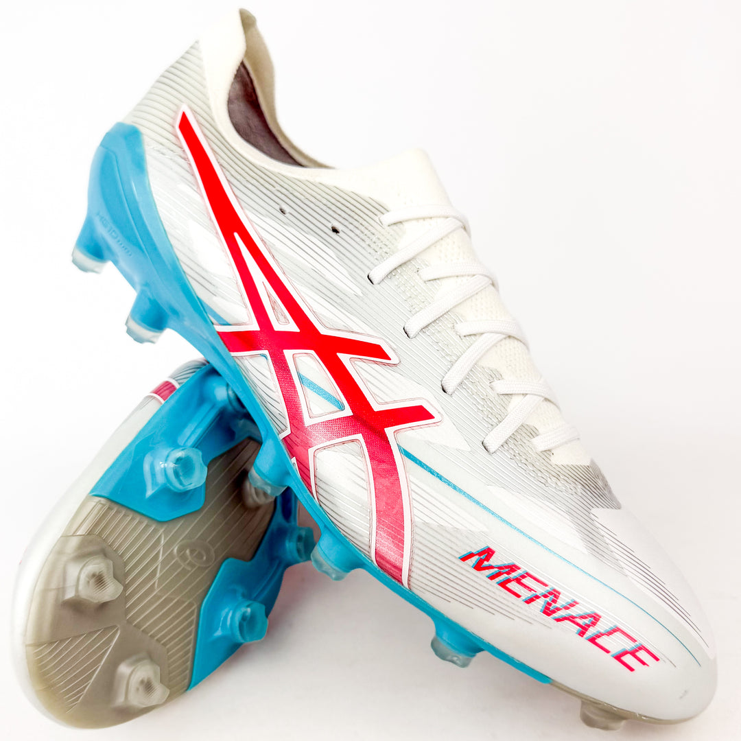 ASICS Menace 5 FG - White/Red/ASICS Blue *Brand New*