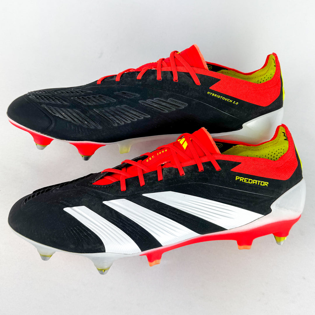 Adidas Predator Elite SG - Core Black/Solar Red/Solar Yellow *Pre-Owned*