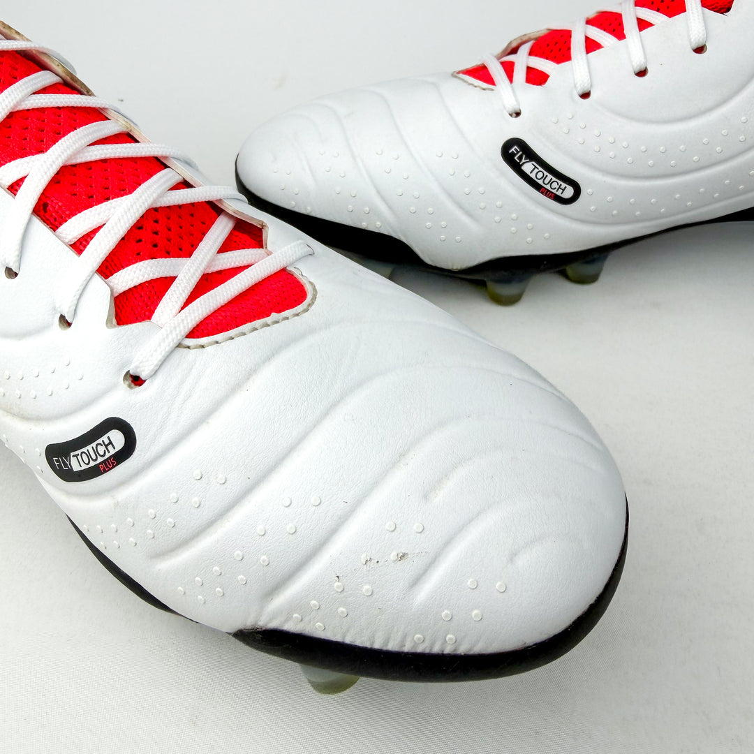 Nike Tiempo Legend 10 Elite FG - White/Hyper Crimson/Black *Pre-Owned*
