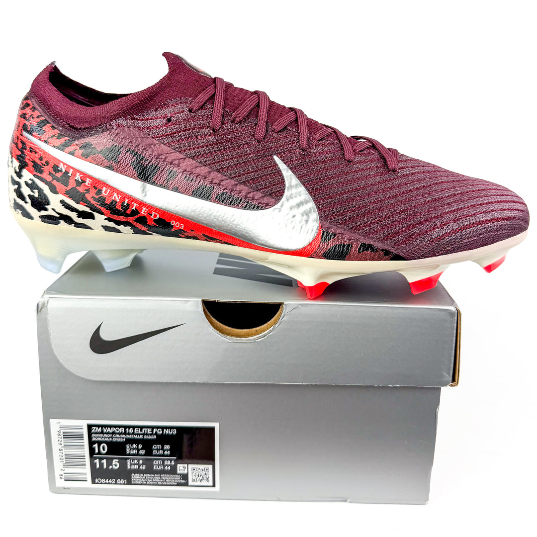 Nike Air Zoom Mercurial Vapor 16 Elite FG - Burgundy Crush/Silver Metallic/Bordeaux Crush *In Box*