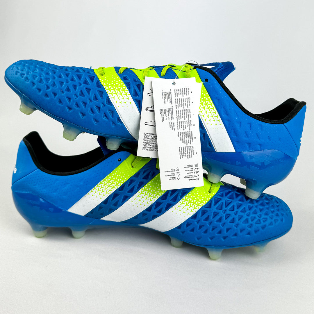 Adidas Ace 16.1 FG - Shock Blue/Semi Solar Slime/White *Brand New*