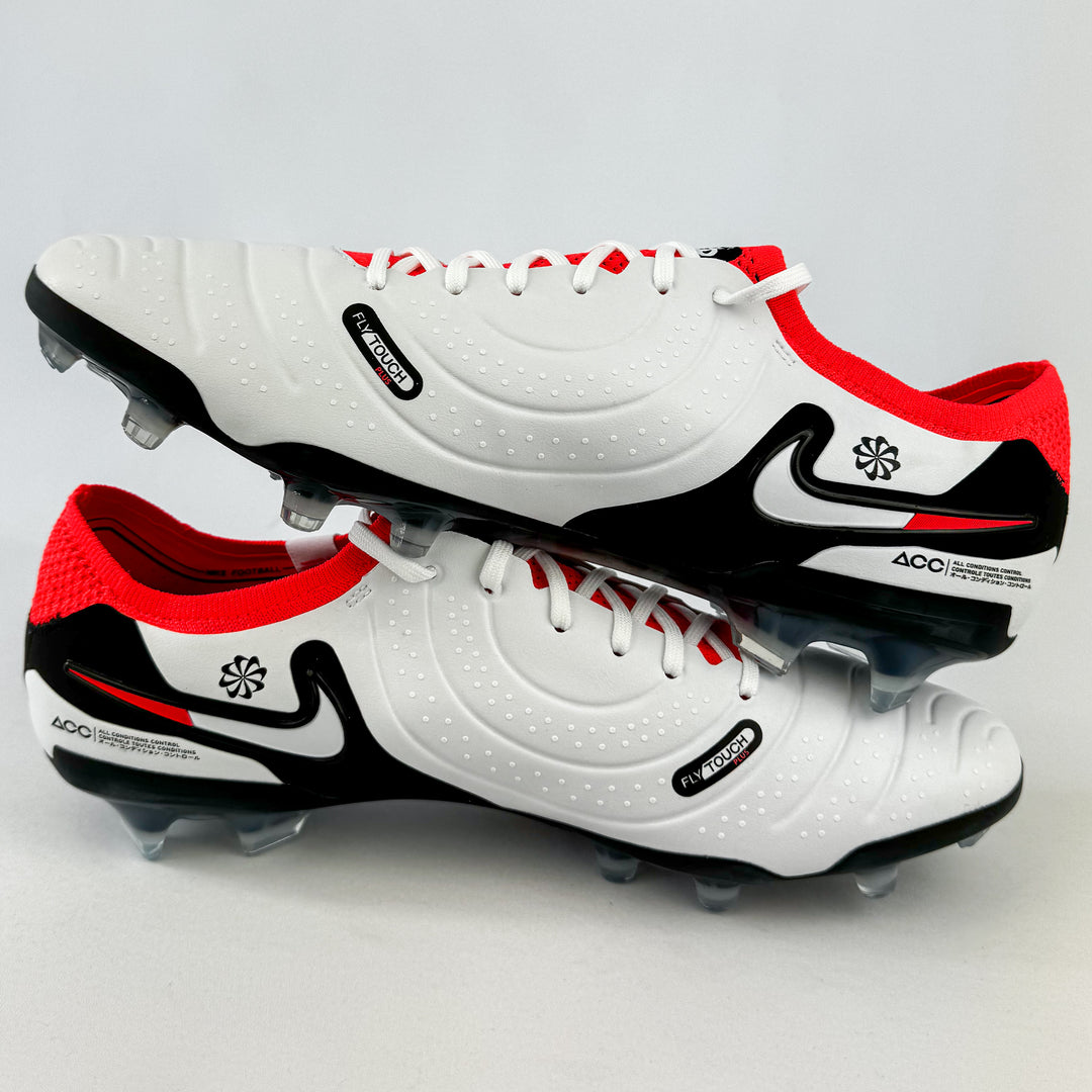 Nike Tiempo Legend 10 Elite FG – White/Hyper Crimson/Black *In Box*