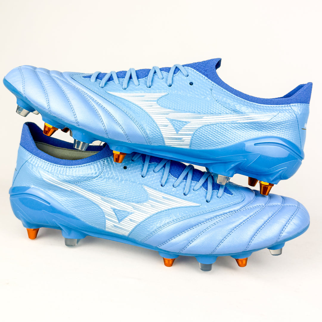 Mizuno Morelia Neo IV Beta Elite SG  - Celeste Blue/White/Ultra Marine *In Box*