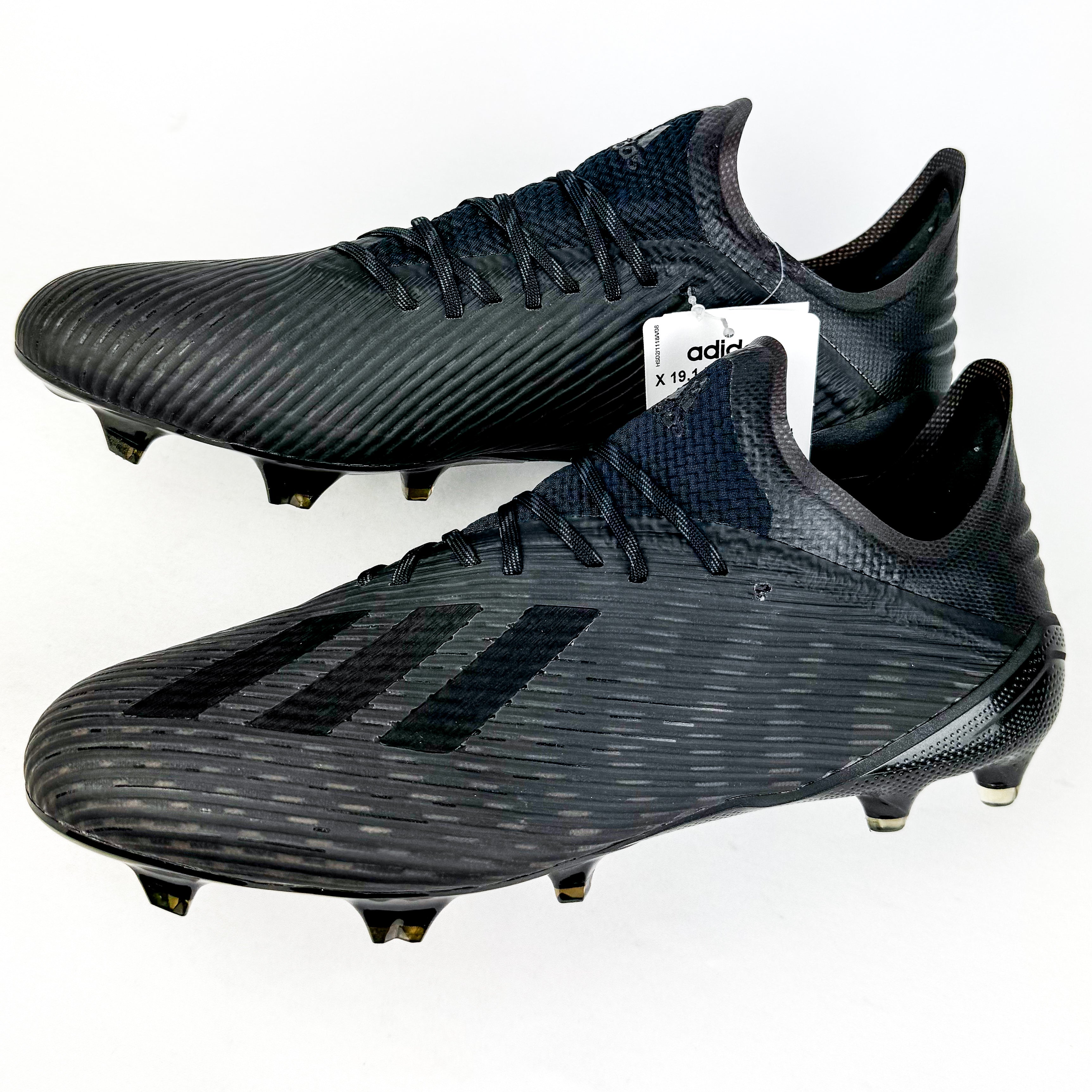 Adidas X 19.1 FG - Core Black/Utility Black/Silver Metallic *In