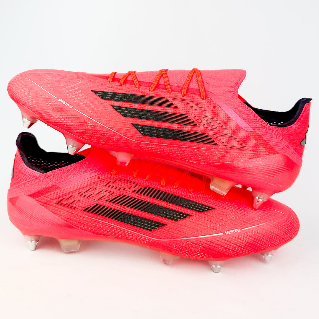 Adidas F50 Elite SG - Turbo/Aurora Black/Platinum Metallic *Laced Mod*