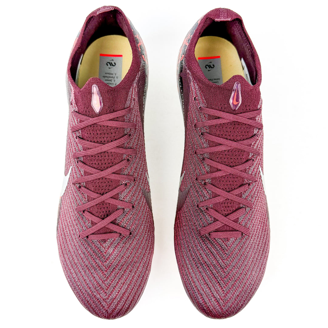 Nike Air Zoom Mercurial Vapor 16 Elite FG - Burgundy Crush/Silver Metallic/Bordeaux Crush *In Box*