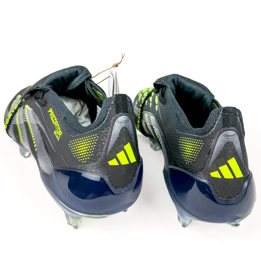 Adidas Predator Elite Tongue FT FG - Core Black/Carbon/Lucid Lemon *In Box*