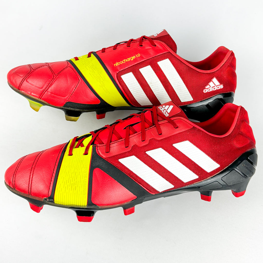 Adidas Nitrocharge 1.0 FG - Red/Electricity Yellow/Black/White *Pre-Owned*