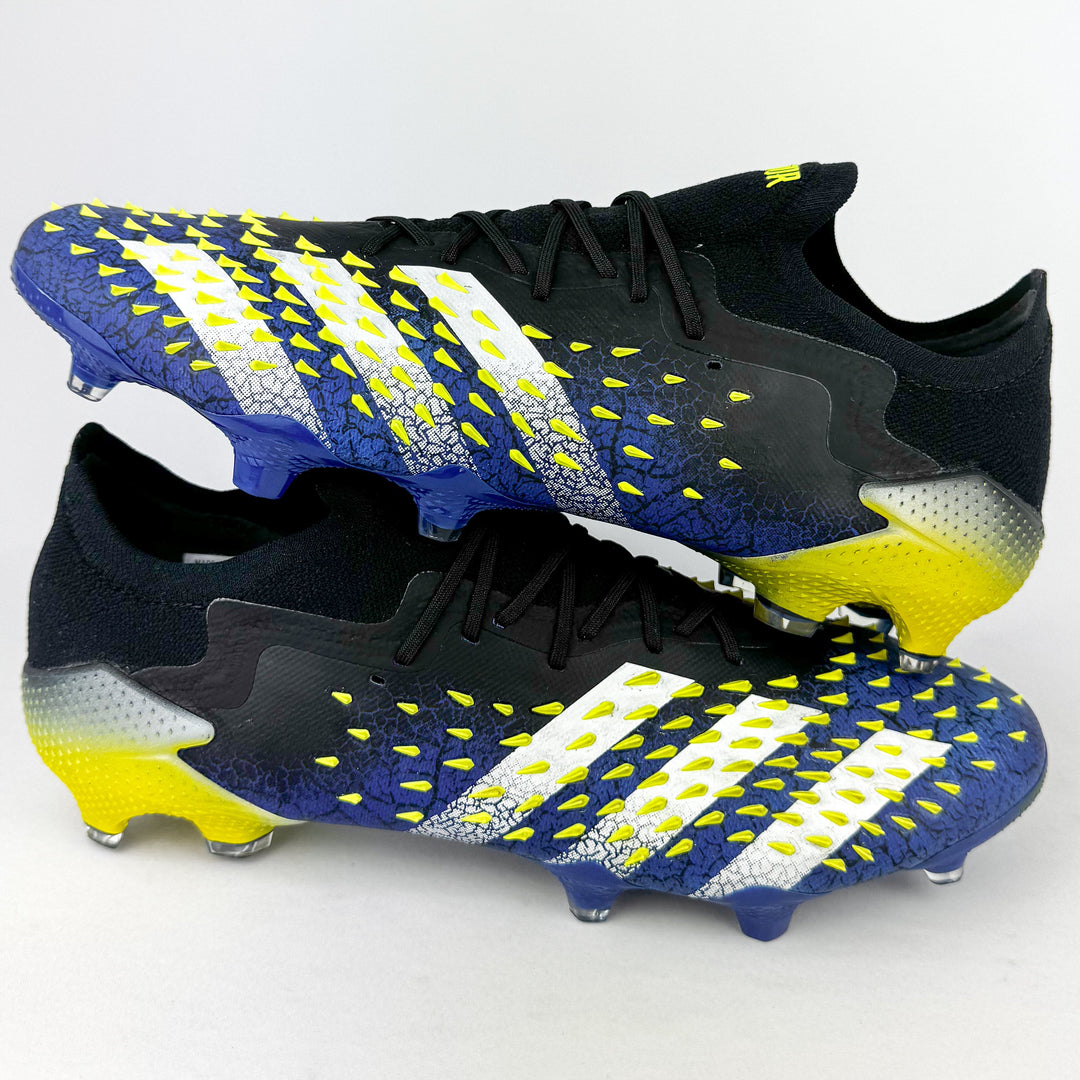 Adidas Predator Freak .1 Low FG - Blue/Core Black/Solar Yellow/White *Brand New*