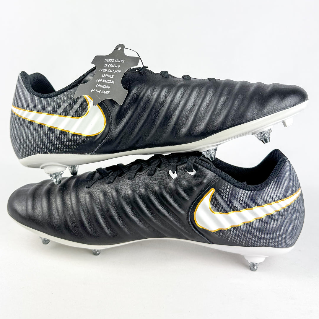 Nike Tiempo Legend VII Academy SG - Black/White/Metallic Gold *Brand New*