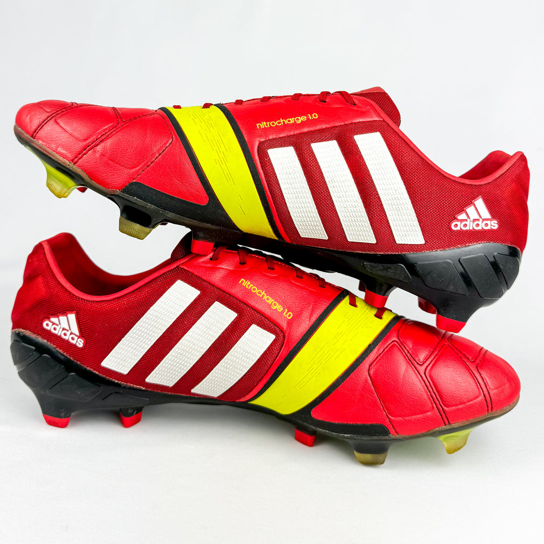 Adidas Nitrocharge 1.0 FG - Red/Electricity Yellow/Black/White *Pre-Owned*