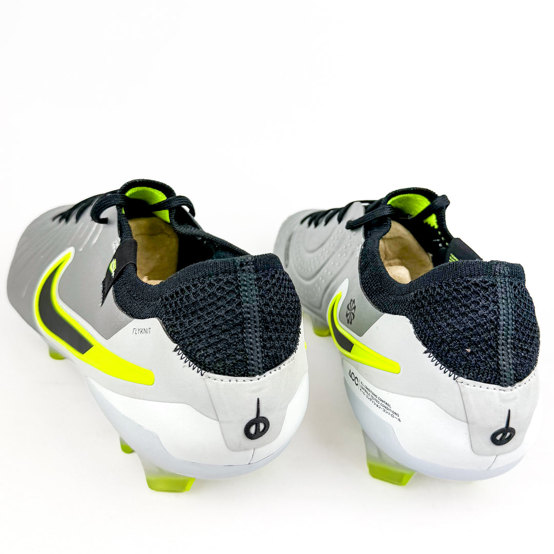 Nike Tiempo Legend 10 Elite FG  - Metallic Silver/Black/Volt *Brand New*