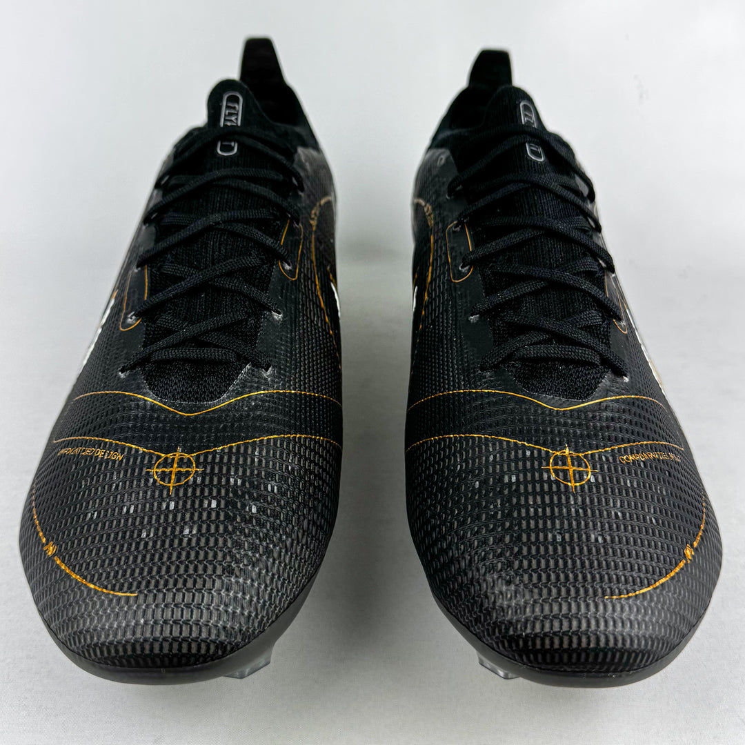 Nike Mercurial Vapor 14 Elite AC SG-Pro - Black/Metallic Silver/Cave Stone/Metallic Gold *Brand New*