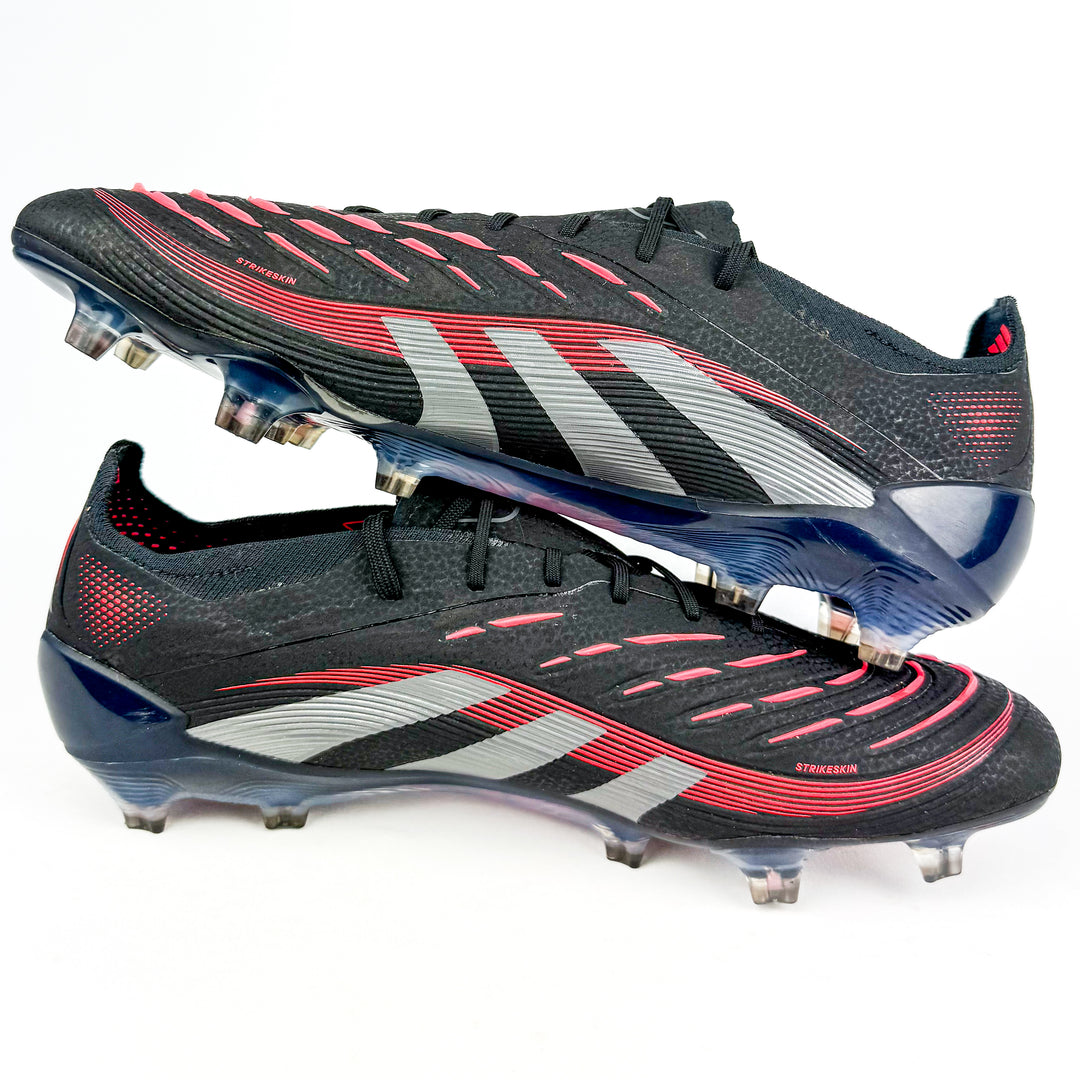 Adidas Predator Elite FG - Core Black/Grey Four/Lucid Red *Wore Once*