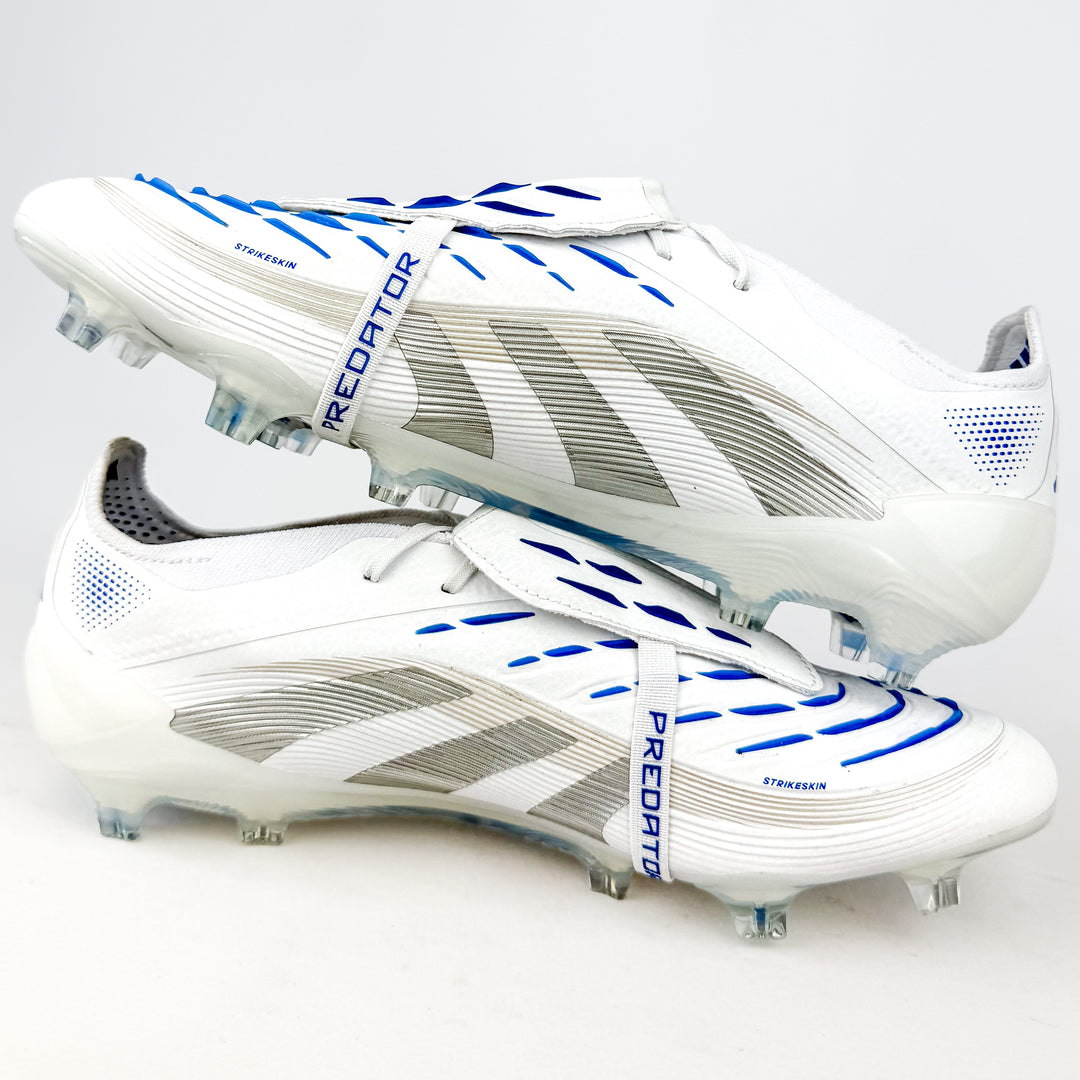 Adidas Predator Elite Tongue FT FG - White/Silver Metallic/Bright Royal *Brand New*