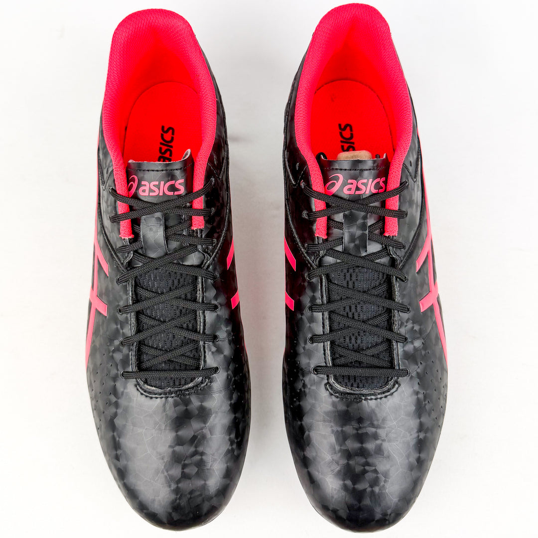 ASICS Lethal Speed RS FG - Black/Coral Red *As New*