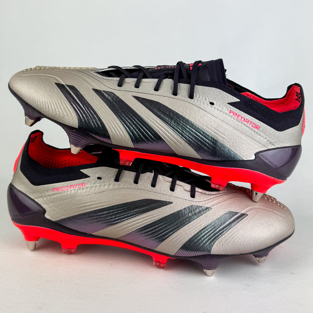 Adidas Predator Elite SG - Platinum Metallic/Aurora Black/Carbon *Brand New*