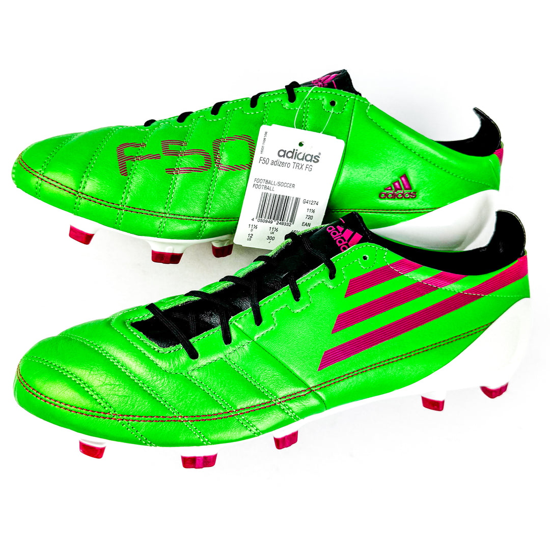 Adidas F50 Adizero Leather TRX FG 2010 - Intense Green/Pink/Black *Brand New*