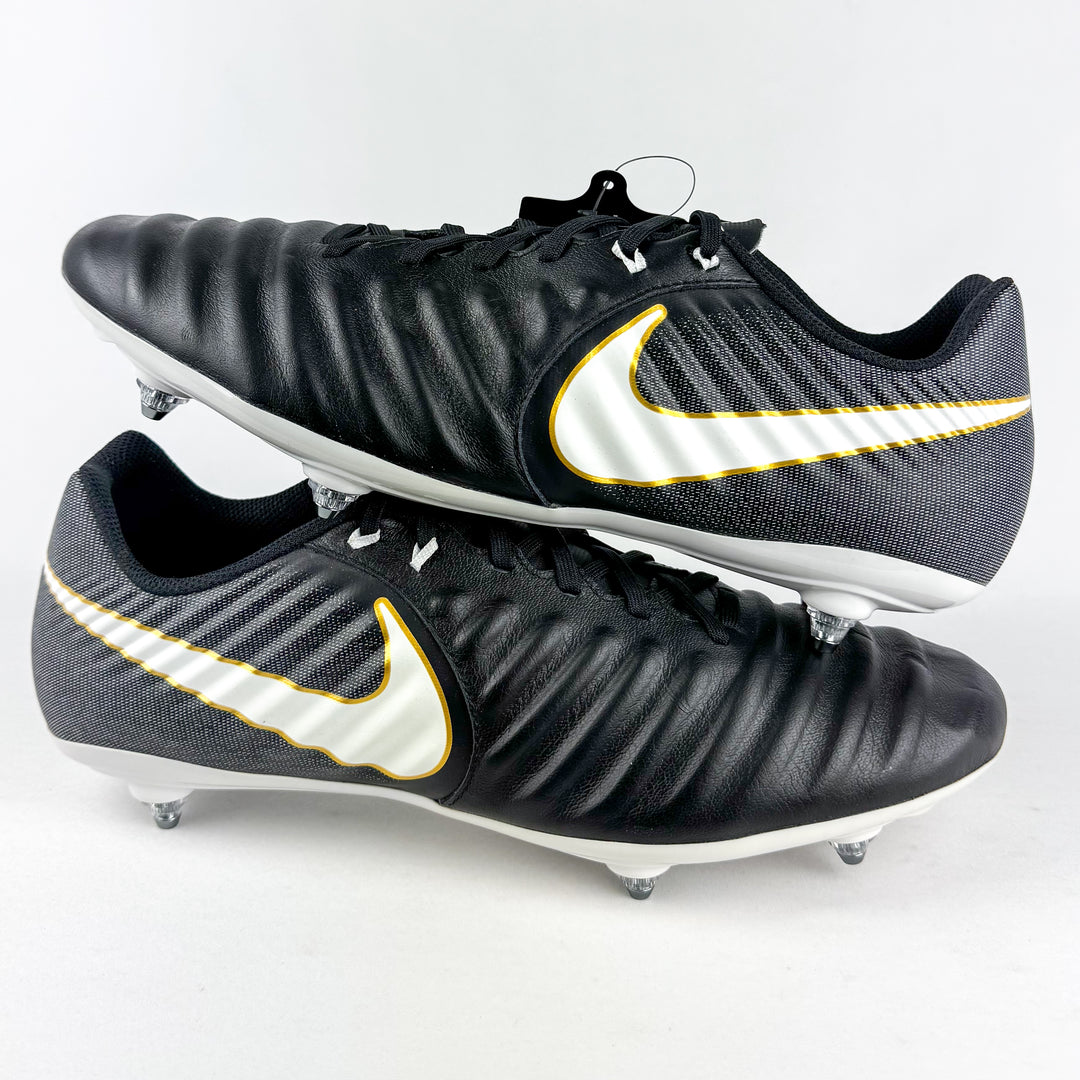 Nike Tiempo Legend VII Academy SG - Black/White/Metallic Gold *Brand New*