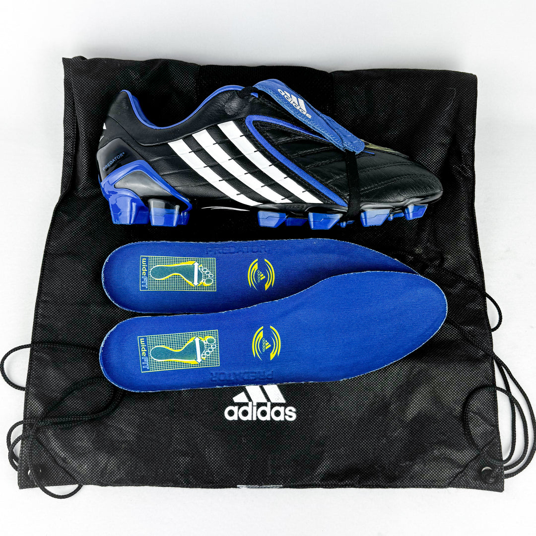 Adidas Predator PowerSwerve TRX Rugby FG - Black/Blue/White *Wore Once*